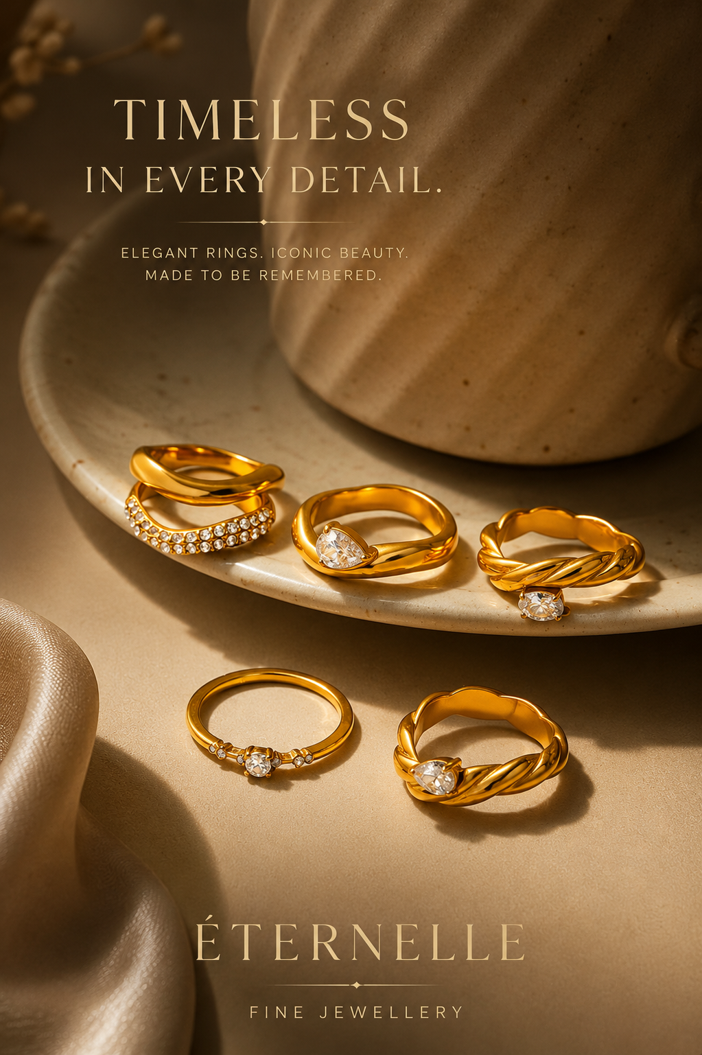 Rings: Elegant Titanium Steel Rings .