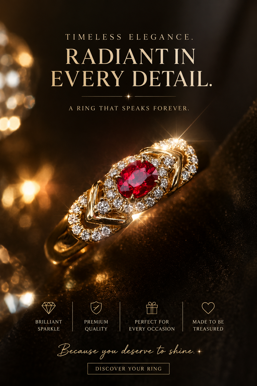Silver: S925 Sterling Silver Red Zircon Ring.