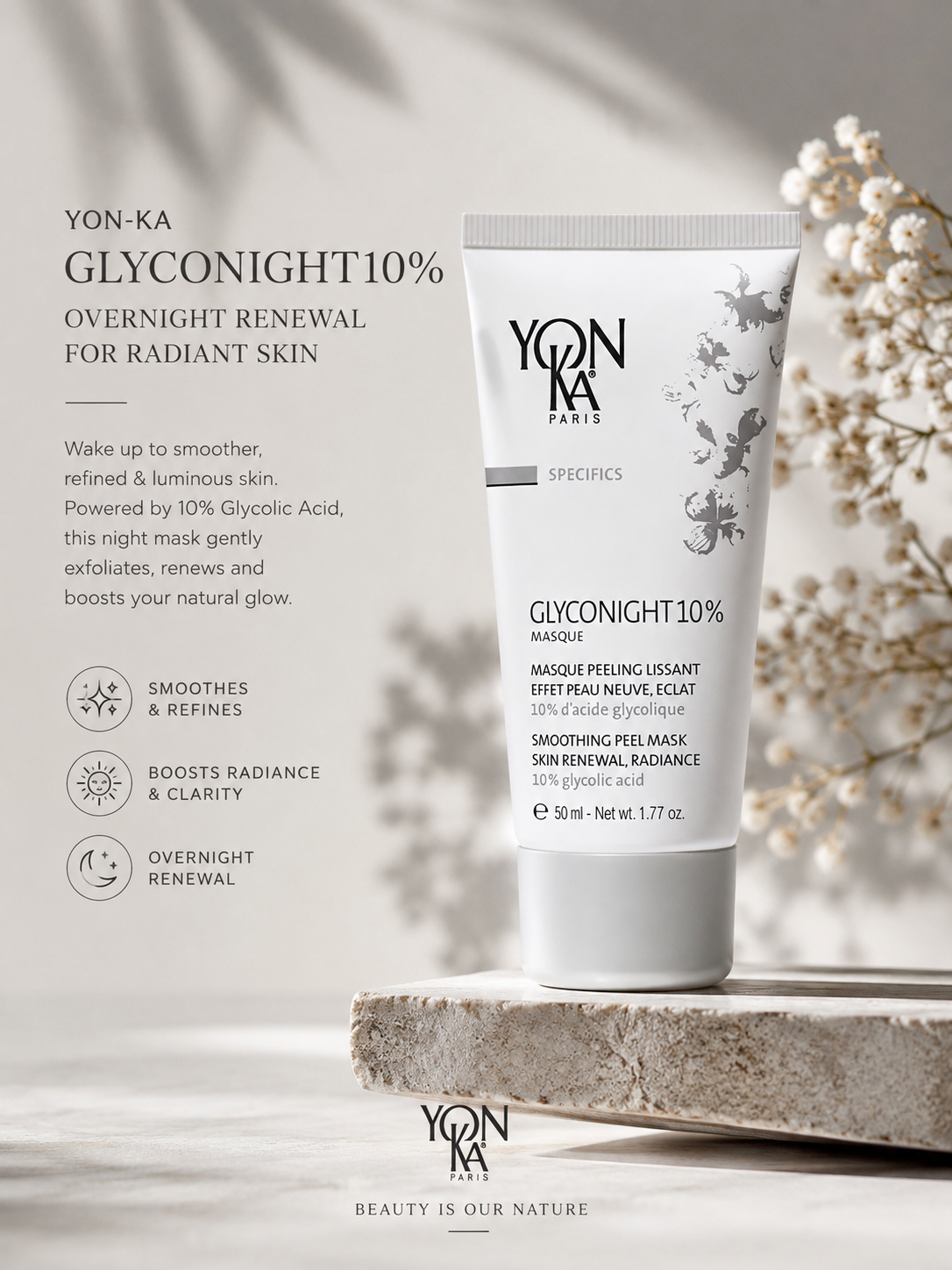YONKA Glyconight 10% Mask 50ml.