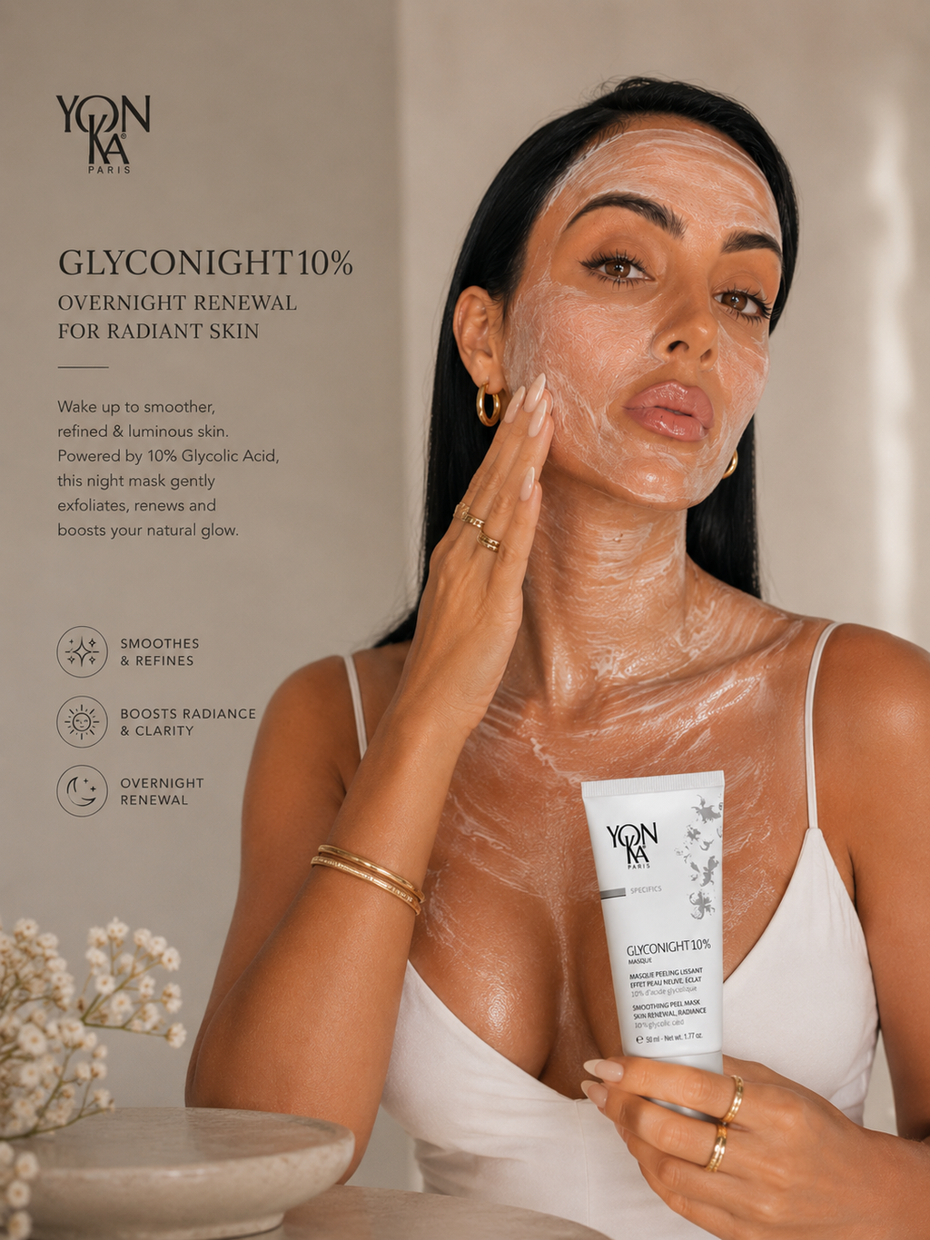 YONKA Glyconight 10% Mask 50ml.
